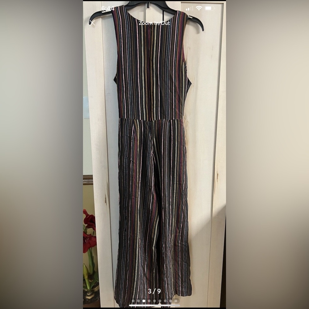 Size Small - Jumpsuit - Rainbow Striped - Tie Waist - GB / Gianni Bini - Picture 3 of 9